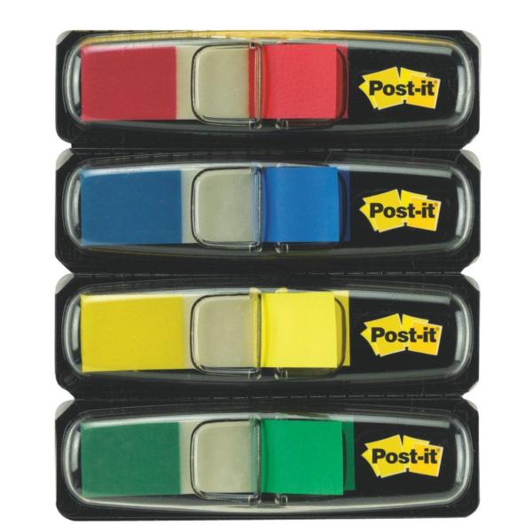 Post-It Tape Flags 4 Pack Std Colours